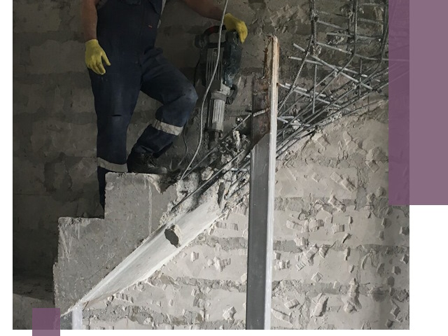 Демонтаж металлических и бетонных лестниц в Кунгуре