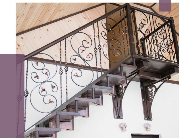 Кованые лестницы в Кунгуре от 79997 руб. под ключ