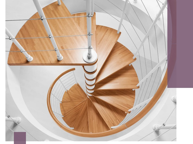 Изготовление винтовых лестниц под ключ в Кунгуре