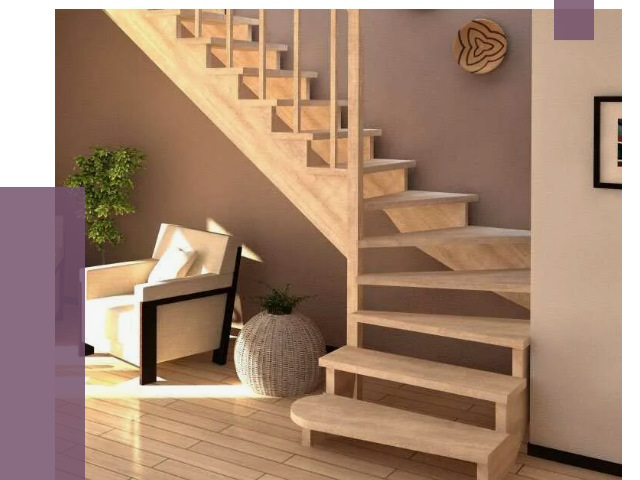 Изготовление Г-образных лестниц в Кунгуре от 18974 руб. 