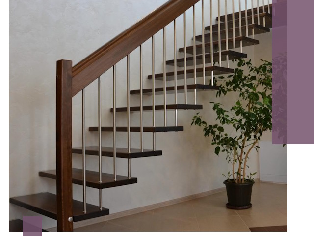 Лестницы на больцах под ключ в Кунгуре – изготовление и монтаж