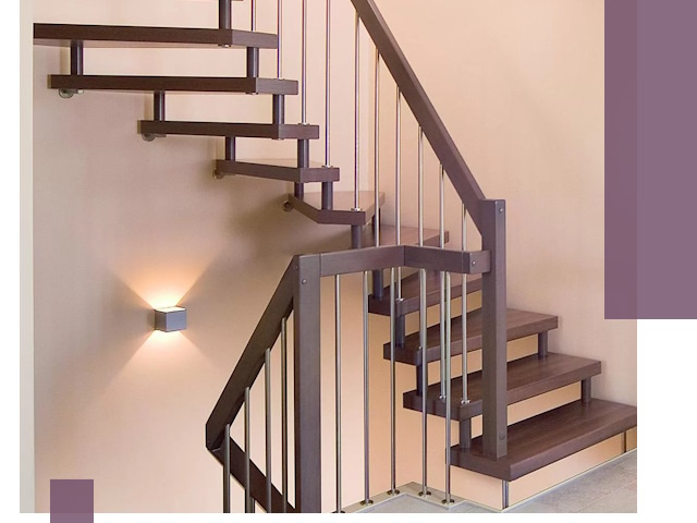 Изготовление лестниц на больцах в Кунгуре под ключ