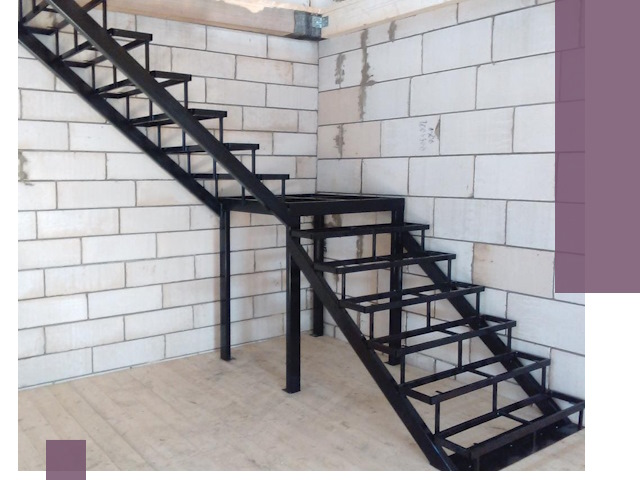 Лестницы на металлокаркасе под ключ в Кунгуре — изготовление и монтаж