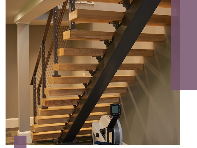 Лестницы на монокосоурах под ключ в Кунгуре - изготовление и монтаж