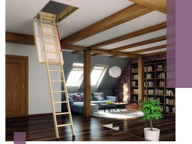 Чердачные лестницы под ключ в Кунгуре: изготовление и монтаж