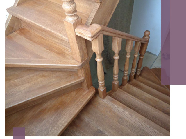 Дубовые лестницы под ключ в Кунгуре: изготовление и монтаж