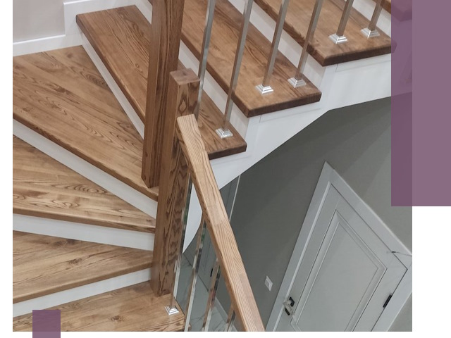 Обшивка металлических лестниц под ключ в Кунгуре