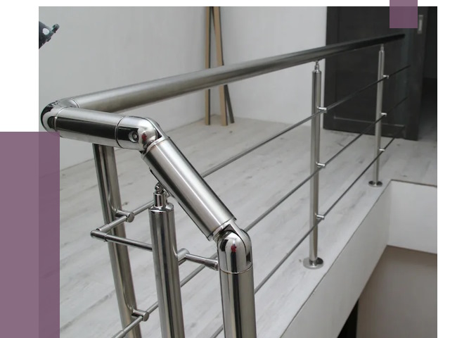 Перила из нержавеющей стали в Кунгуре от 9025 руб. под ключ | ПРОЛЁТ-Кнг