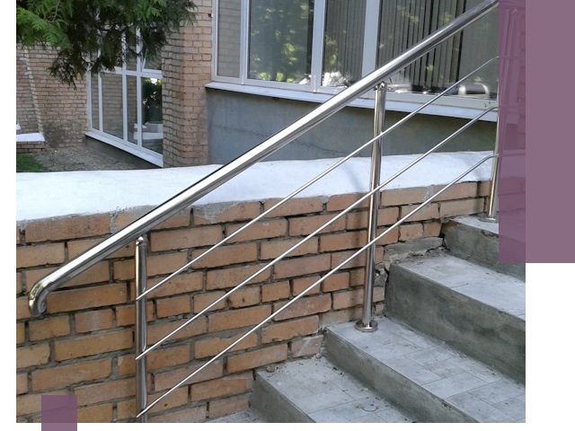 Перила из нержавеющей стали высокого качества в Кунгуре