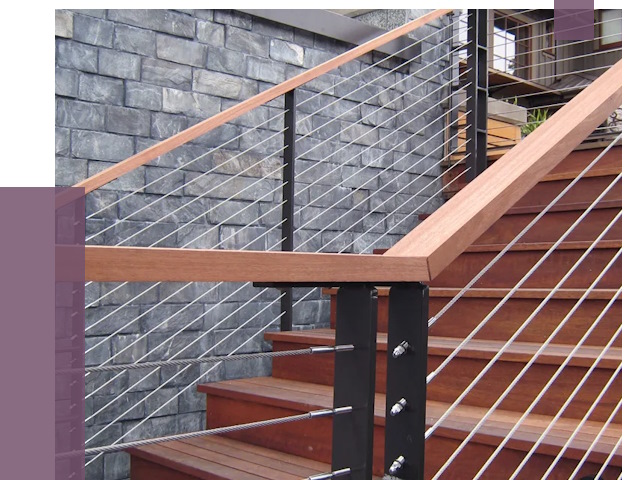 Тросовые перила под ключ в Кунгуре от 7795 руб. 