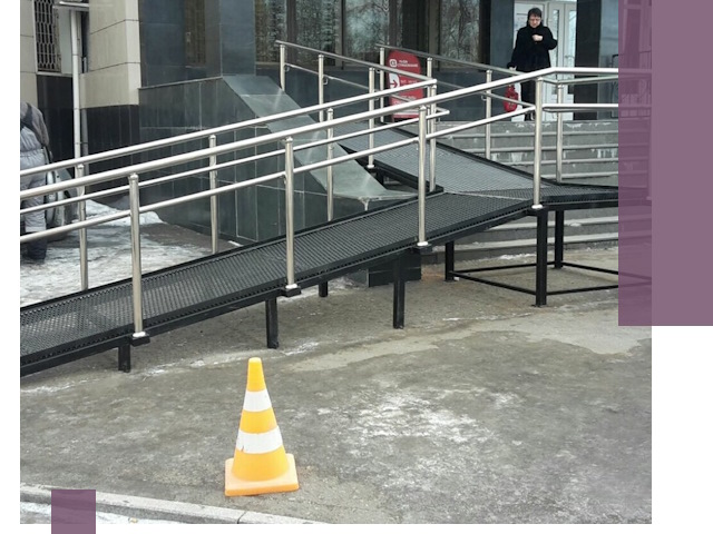 Стационарные пандусы под ключ в Кунгуре — изготовление и монтаж