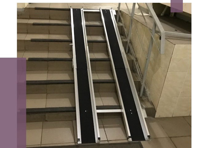 Установка пандуса в подъезд в Кунгуре от 8000 руб. под ключ | ПРОЛЁТ-Кнг