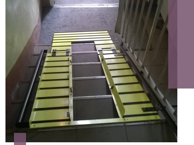 Профессиональный монтаж пандуса в подъезд в Кунгуре