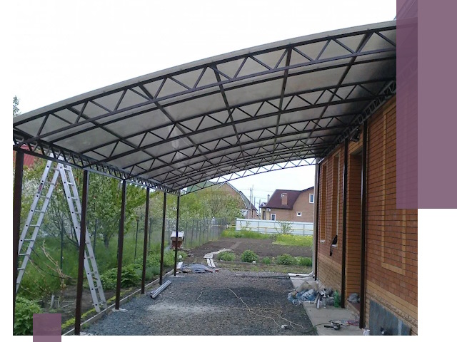 Профессиональный монтаж навесов под ключ в Кунгуре