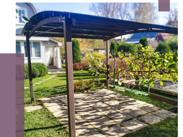 Навесы для дачи в Кунгуре от 12769 руб. под ключ — ПРОЛЁТ-Кнг