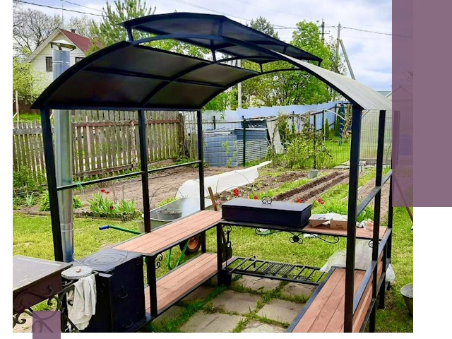 Навесы для барбекю в Кунгуре: изготовление, монтаж и демонтаж