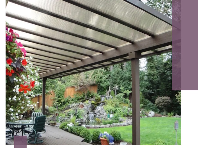 Навесы из поликарбоната под ключ в Кунгуре быстро и надёжно