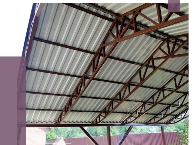 Навесы из профнастила в Кунгуре от 7384 руб. | ПРОЛЁТ-Кнг