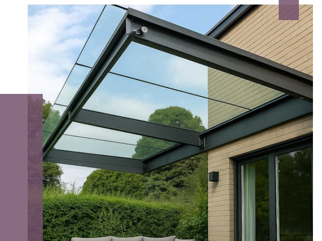 Стеклянные навесы и козырьки в Кунгуре от 12307 руб.