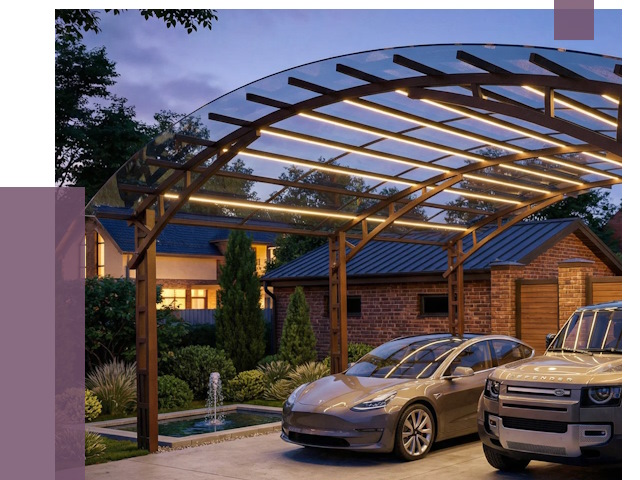 Металлические навесы в Кунгуре от 12717 руб. под ключ — ПРОЛЁТ-Кнг