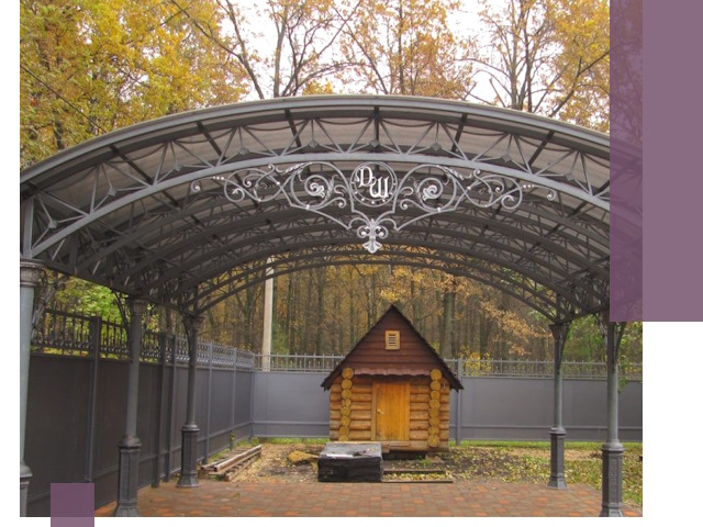 Кованые навесы премиум-класса под заказ в Кунгуре