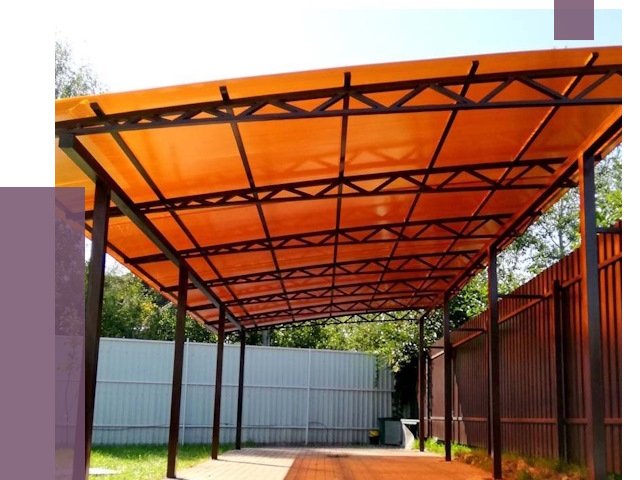 Односкатные навесы под ключ в Кунгуре от 13179 руб. 