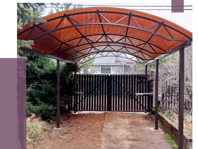 Арочные навесы в Кунгуре от 12769 руб. — изготовление и монтаж | ПРОЛЁТ-Кнг