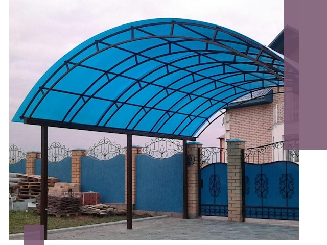 Арочные навесы под ключ в Кунгуре — изготовление и монтаж