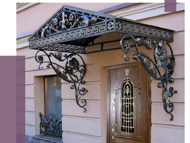 Кованые козырьки в Кунгуре под ключ от 12769 руб. — ПРОЛЁТ