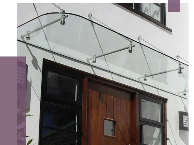 Стеклянные козырьки в Кунгуре от 18974 руб. | ПРОЛЁТ-Кнг