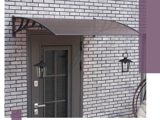 Недорогие козырьки и навесы под ключ в Кунгуре