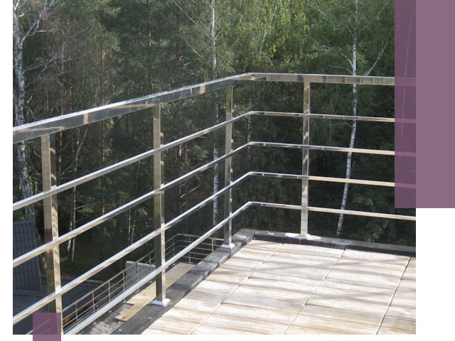 Парапеты из нержавеющей стали в Кунгуре — изготовление и монтаж