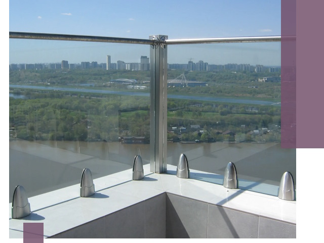 Стеклянные парапеты премиум класса в Кунгуре для домов и бизнесов