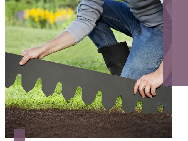 Металлические бордюры для газона в Кунгуре — изготовление и монтаж