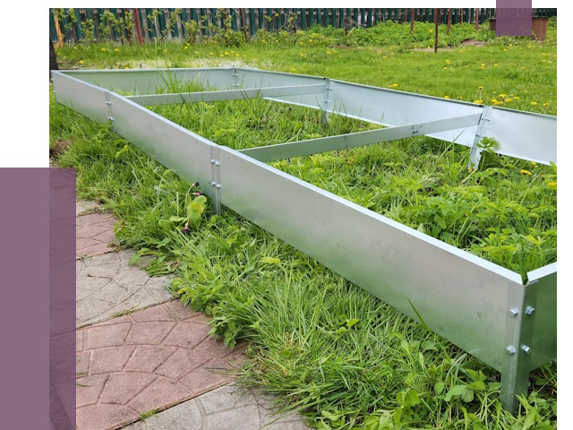 Металлические бордюры для грядок в Кунгуре от 1795 руб. 