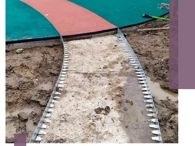 Металлические бордюры для дорожек в Кунгуре — монтаж и изготовление