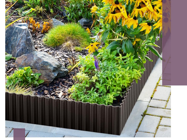 Металлические бордюры для клумб в Кунгуре — производство и монтаж