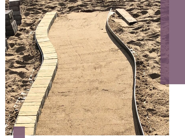 Металлические бордюры для тротуаров в Кунгуре — прочные и долговечные